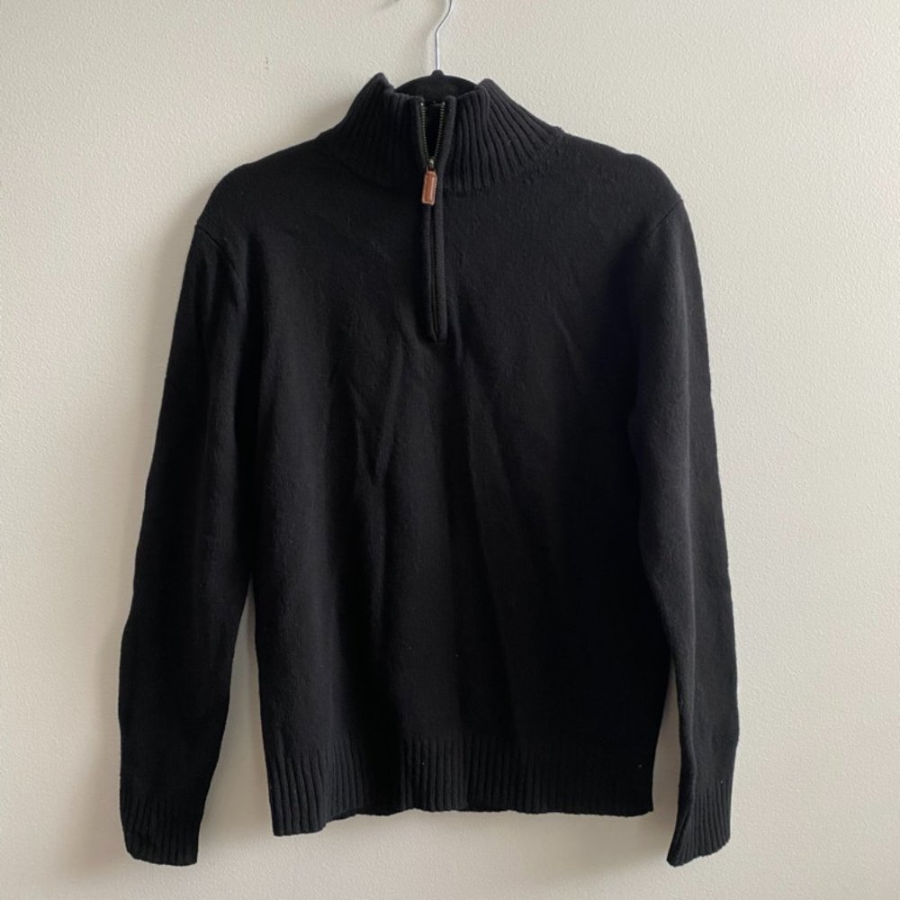 Mens J. Crew half zip pullover wool sweater